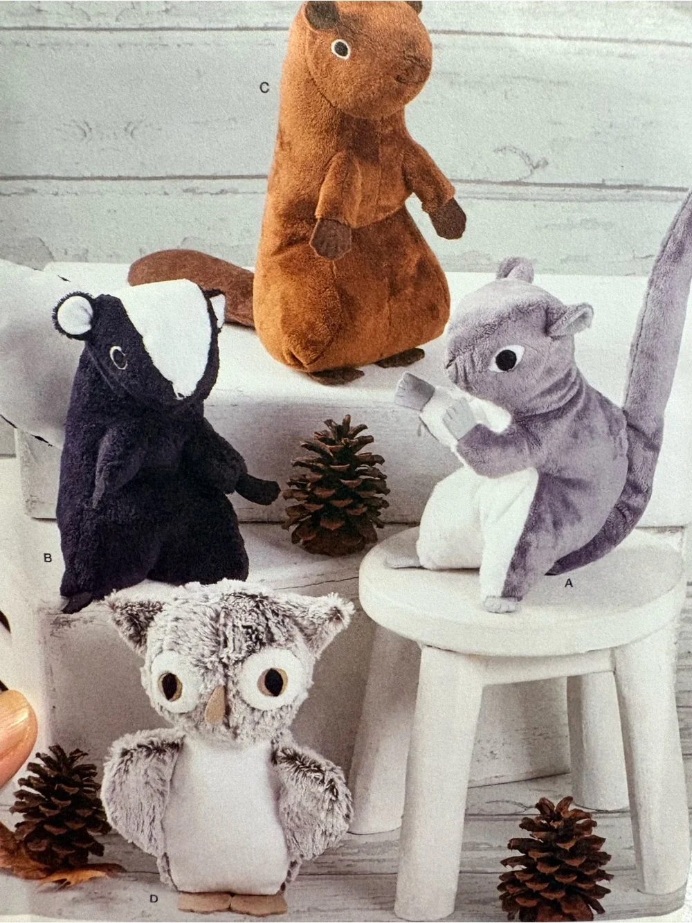 BN UNCUT SIMPLICITY 9418 OS SEWING PATTERNS PLUSHIES